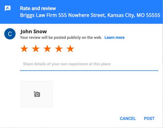Google Reviews Public Review Site